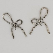 Zilver Strikje Bedel N°08 zilver metalen strikje bedel