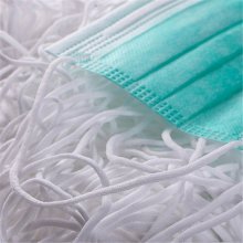 Elastisch masker Polyester rond 3 mm Wit x 25 meter