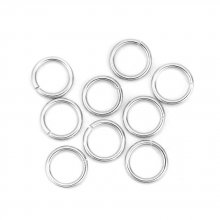 2 Open verbindingsringen 11 mm roestvrij
