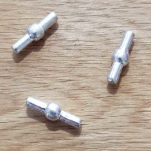 Holle PVC koordsluiting 5 mm zilver