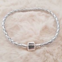 Europese Clip Armband Gewoon 01 VAN 15 TOT 23 CM Zilver