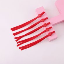 10 Rode Elastische Koordbanden met Verstelbare Gesp voor Masker...