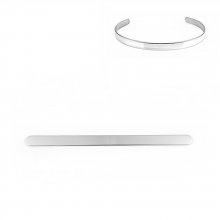 Roestvrij staal 10 mm Manchet Armband N°05 om te vouwen