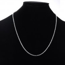 Halsband N°06-06 in roestvrij staal, 70 cm lang