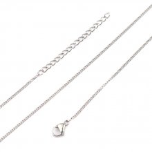 Ketting N°05-02 in roestvrij staal, 45 cm (18') paardengaas