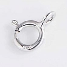 Ronde veersluiting 925 zilver N°02