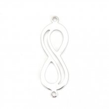 Connector "Infinity" symbool 18k platina koper