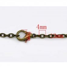 Halsketting Brons gaas forçat 45,7 cm
