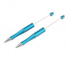 Groenblauwe decoratieve kraalpen voor maatwerk x 1 stuk