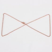 Ketting N°15 in roestvrij staal 45 cm (18.5') Roségoud