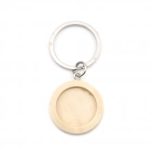 Sleutelhanger 20 mm Hout N°01