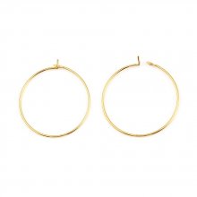 Creoolse oorbelhouder 18K verguld N°01-35 mm x 1 paar