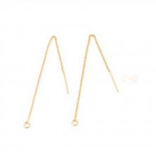Oorbelhouder N°27-02 18K vergulde ketting