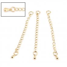 Vergulde koperen armband ketting verlenging
