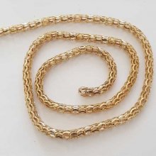 Ketting Visnetbuis 6 mm Goud