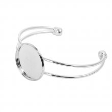 1 Cabochon steunarmband + 1 glazen cabochon 25 mm N°01