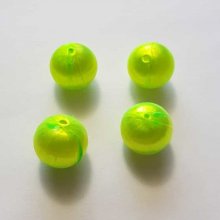 Geweven kralendraad 15 mm Fluogroen