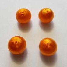 Geweven draad kraal 15 mm Oranje