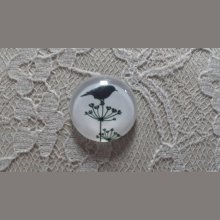 rond glas cabochon 10mm vogels 019 