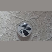 rond glas cabochon 10mm vogels 017 