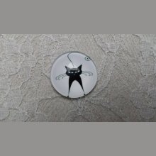 glazen cabochon rond 10mm cat 018