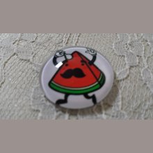 glazen cabochon rond 25mm snor 030 