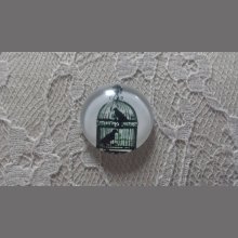 rond glas cabochon 25mm vogels 004 