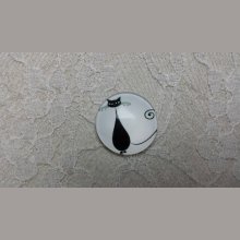 glazen cabochon rond 25mm cat 013 