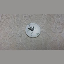 glazen cabochon rond 25mm cat 011 