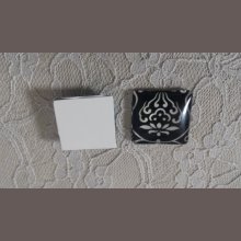 glas vierkante cabochon 25mm 043 