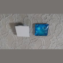 vierkante glazen cabochon 25mm 019 