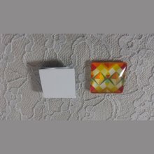 glas vierkante cabochon 25mm 014 