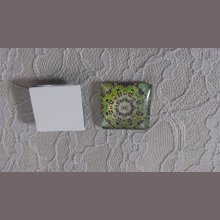 vierkante glazen cabochon 25mm 004 