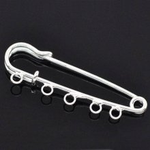 Pin Houder Verpleegster Pin Zilver 5 ringen 50x15 mm N°001-par1 