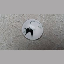 glazen cabochon rond 20mm cat 019 