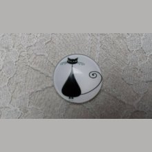 glazen cabochon rond 20mm cat 017 