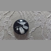 glazen cabochon rond 20mm vogels 005 