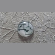 rond glas cabochon 20mm vogels 003 
