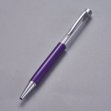 Bead decoreren pen lege buis op maat zilver indigo x 1 stuk