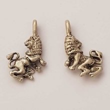 Sterrenbeeld bedel Leeuw Zilver Metaal N°01