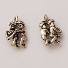 Sterrenbeeld Tweelingen Bedel Zilver Metaal N°01