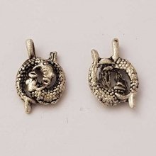 Sterrenbeeld bedel Vissen Zilver Metaal N°01