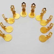 Oorbelstandaards Clips Dienblad N°01 2e keus x 10 Paar Goud