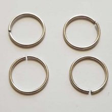 25 Open verbindingsringen 20 mm 01 metaal zilver