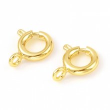 Vergulde ronde veersluiting N°01 Goud