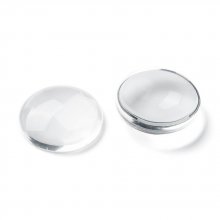 10 Cabochons Rond 40 mm helder glas R016-40