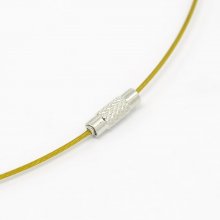 1 halsketting star goud bekabeld draad schroefsluiting N°01