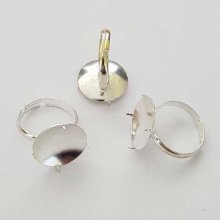 Verstelbare ringsteun met 4 klauwplaten zilver N°01