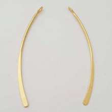 Metalen staaf gebogen Zilver 1 ring N°01 Goud