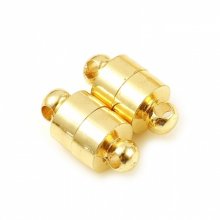 Magneetsluiting Kolom 12 x 6 mm 18K echt goud verguld